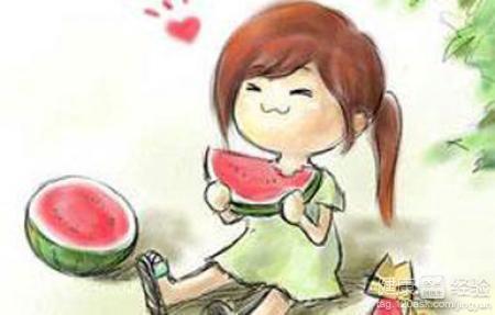 夏天吃瓜小朋友,瓜果飘香，欢乐童年